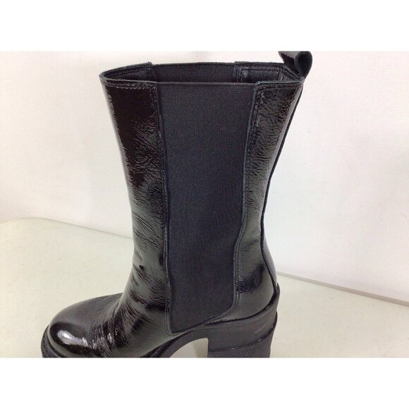Patent Leather Platform Chunky Boots y2K Grunge Womens 36 - Picture 7 of 7